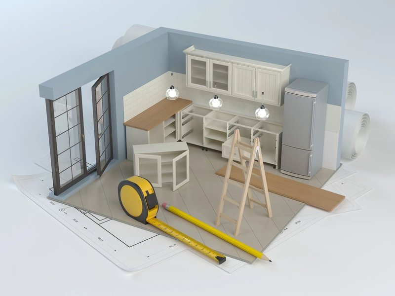 3D model of a kitchen - Free In-Home Estimates from Triangle Flooring Center in Carrboro, North Carolina
