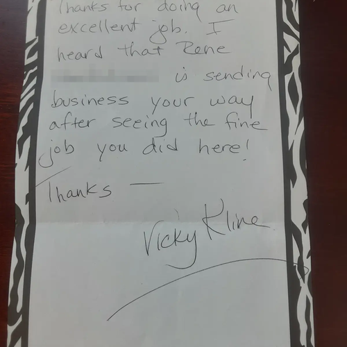 Triangle Flooring testimonial from a happy customer - Vicky