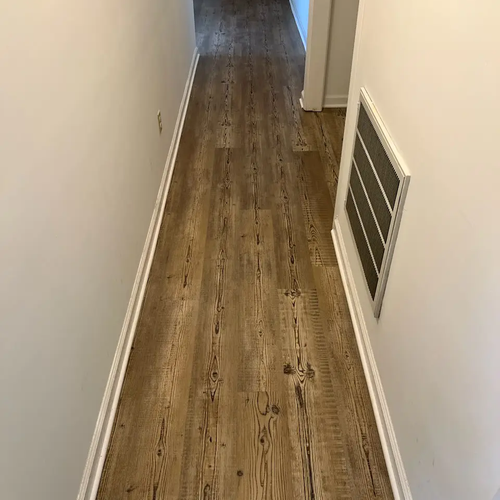 Triangle Flooring - Hallway wood flooring install